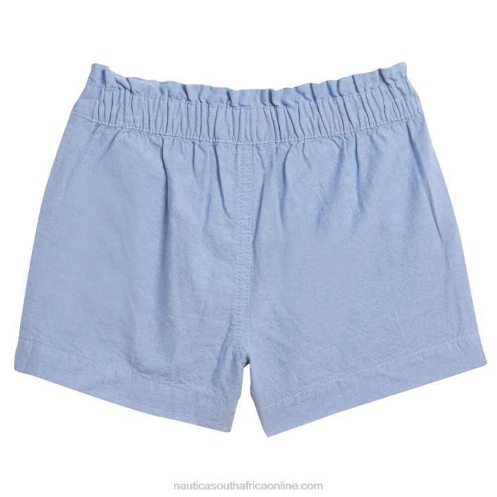 Nite Sea Heather Girls\' Chambray Pull-On Short (7-16) Nautica 6LZP1313