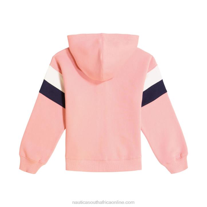 Deep Fuschia Girls\' Colorblock Fleece Hoodie (7-16) Nautica 6LZP1317