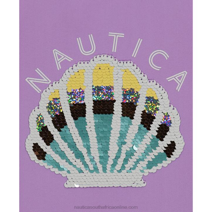Guppy Grape Little Girls\' Seashell One-Piece (4-6X) Nautica 6LZP1552