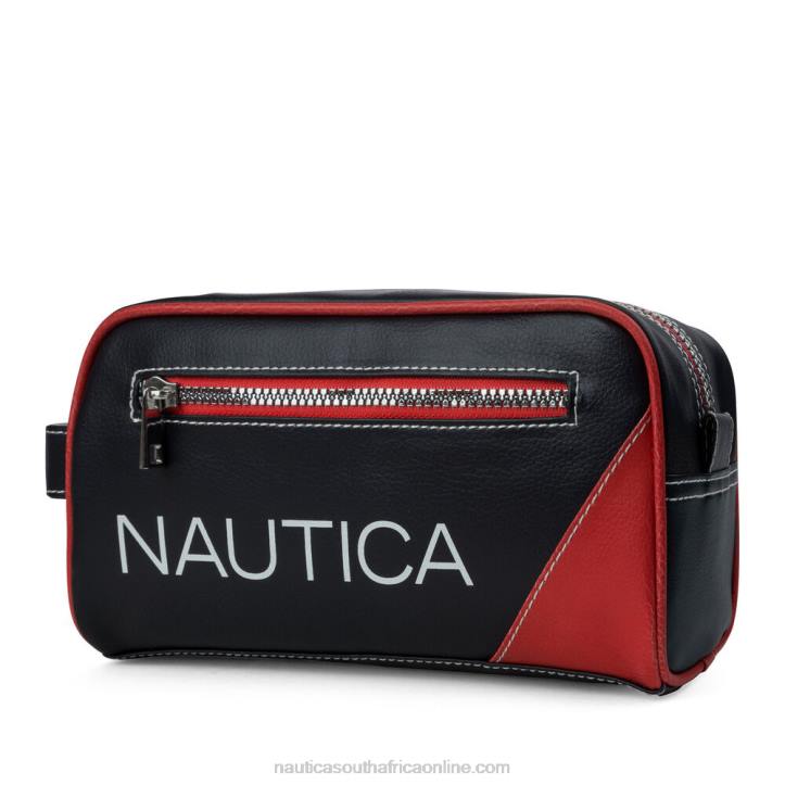 Nautica Red MenCore Pebbled Travel Kit Nautica 6LZP92