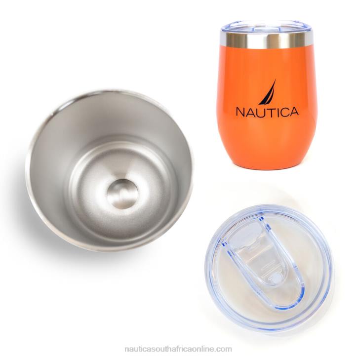 Multi MenLogo Double-Walled Stainless Steel Short Tumbler Nautica 6LZP279