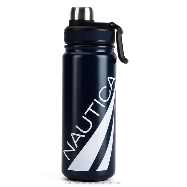 Navy MenOversized Logo Double-Walled Stainless Steel Water Bottle Nautica 6LZP273