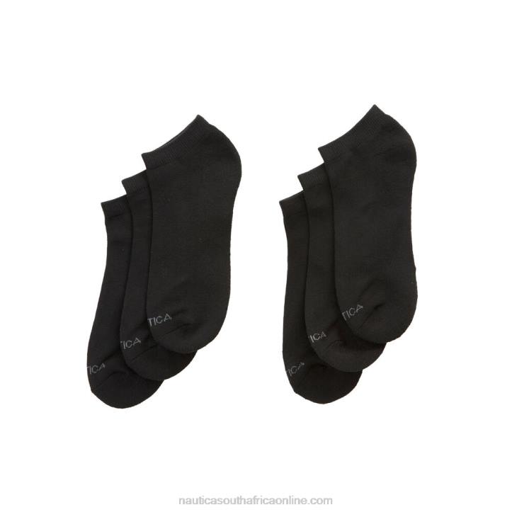 Black MenAthletic Core Low Cut Socks 6-Pack Nautica 6LZP54