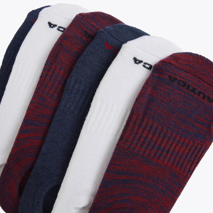 Black Onyx MenStretch Liner Socks 6-Pack Nautica 6LZP116