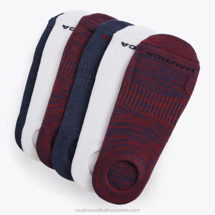 Black Onyx MenStretch Liner Socks 6-Pack Nautica 6LZP116