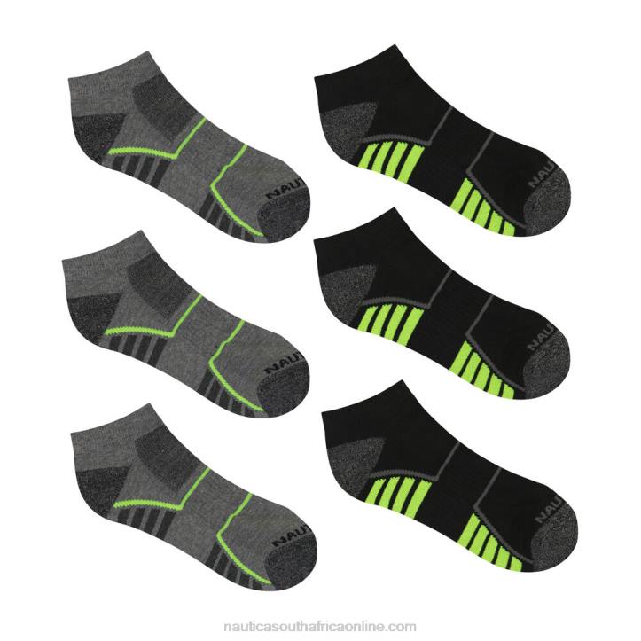 Multi MenAthletic Low-Cut Terry Socks 6-Pack Nautica 6LZP118
