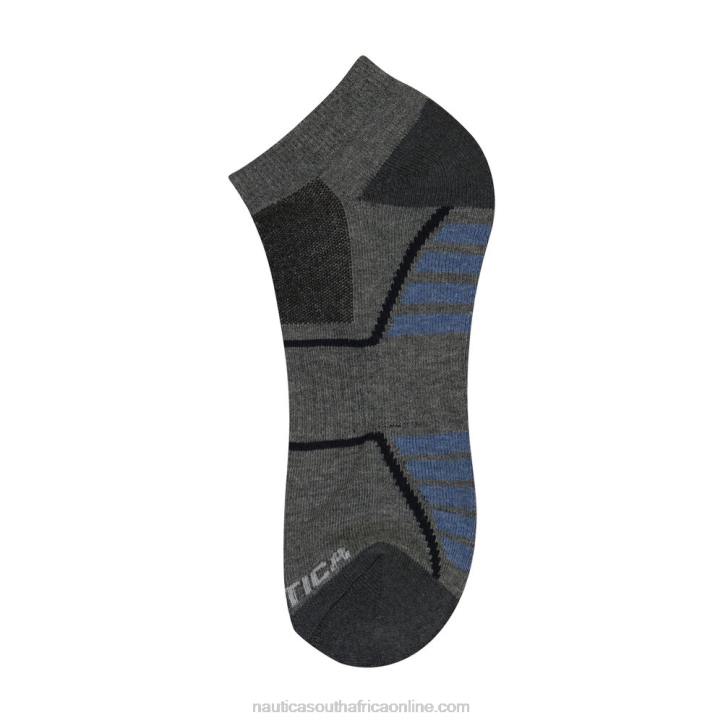 Multi MenAthletic Low-Cut Terry Socks 6-Pack Nautica 6LZP77