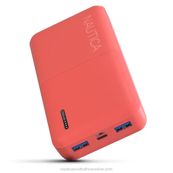Nautica Red/Orange Men20000Mah Quick Portable Charger Nautica 6LZP256