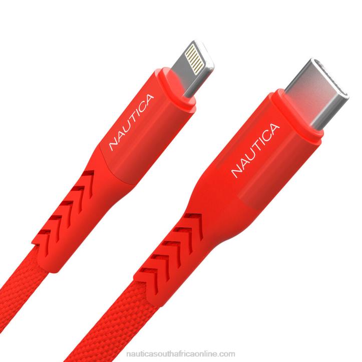 Nautica Red/Orange Men7Ft Lightning To Usb-C Cable Nautica 6LZP312