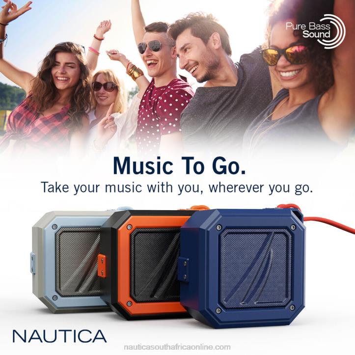 Reckoning Red MenS100 Portable Bluetooth Outdoor Speaker Nautica 6LZP344