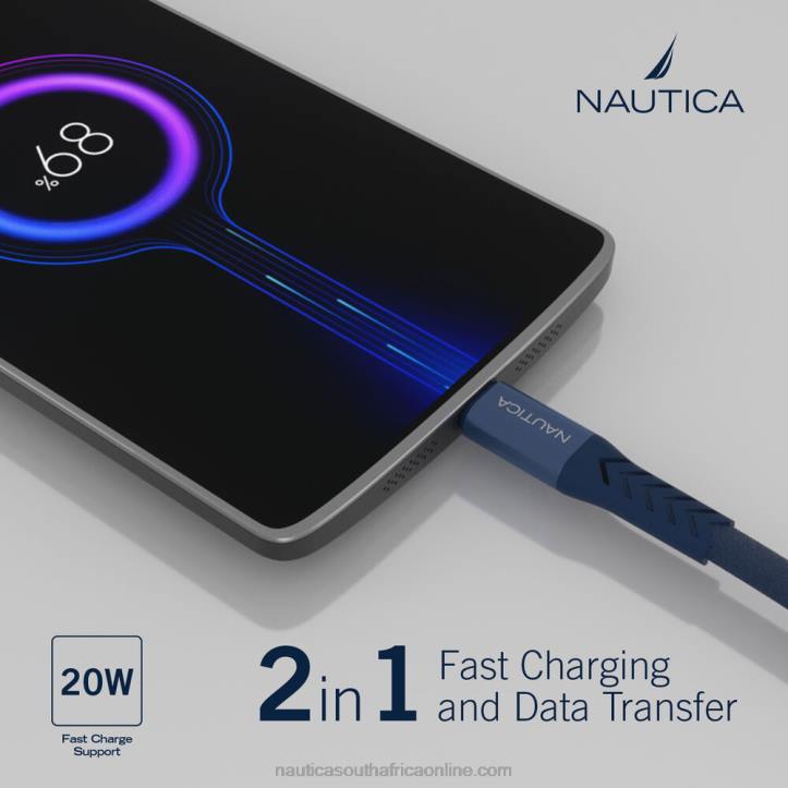 Workshirt Blue Men7Ft Lightning To Usb-C Cable Nautica 6LZP899