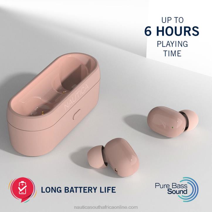 Workshirt Blue MenT3000 True Wireless Earbuds With Charging Case Nautica 6LZP928