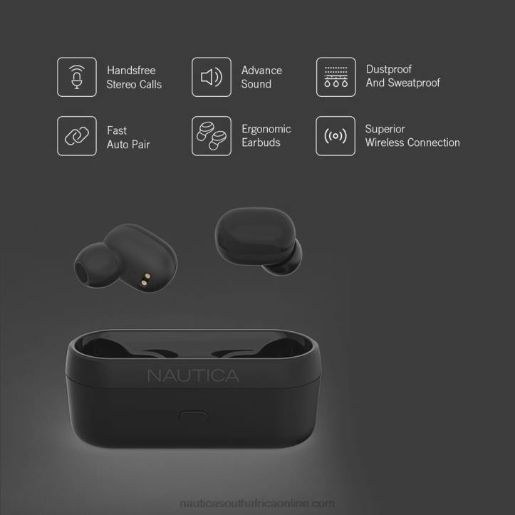 Workshirt Blue MenT3000 True Wireless Earbuds With Charging Case Nautica 6LZP928