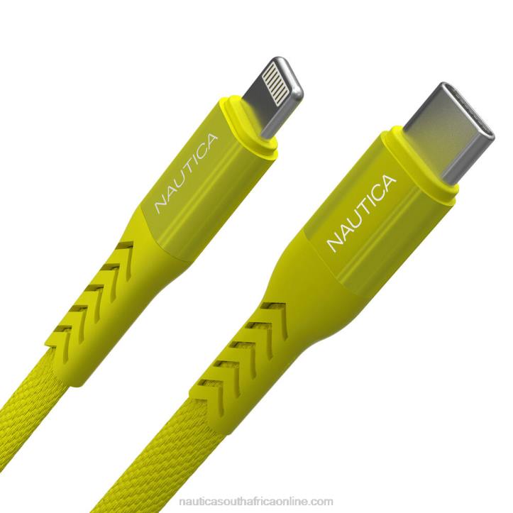 Yellow Men7Ft Lightning To Usb-C Cable Nautica 6LZP331