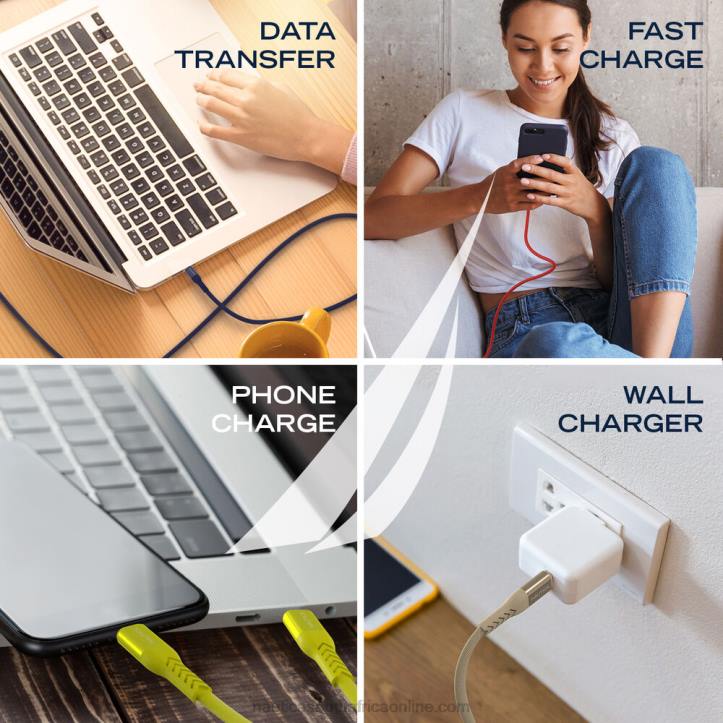 Yellow Men7Ft Lightning To Usb-C Cable Nautica 6LZP331