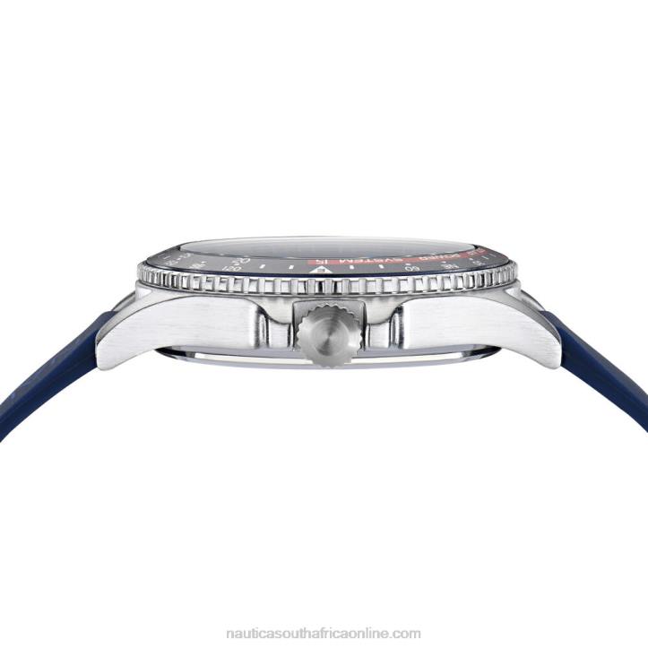 Multi MenCocoa Beach Solar-Powered Silicone 3-Hand Watch Nautica 6LZP266