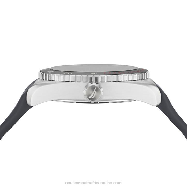 Multi MenKey Biscane Silicone 3-Hand Watch Nautica 6LZP339