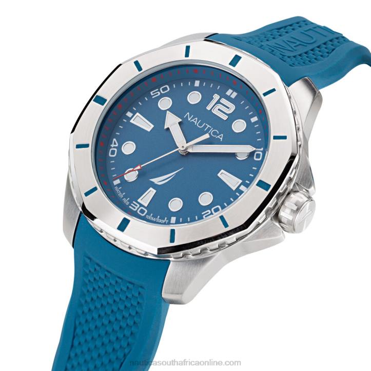 Multi MenKoh May Bay Silicone 3-Hand Watch Nautica 6LZP341