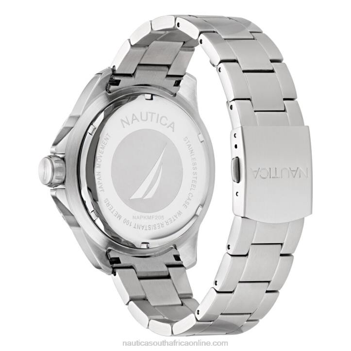 Multi MenKoh May Bay Stainless Steel And Silicone Watch Box Set Nautica 6LZP220