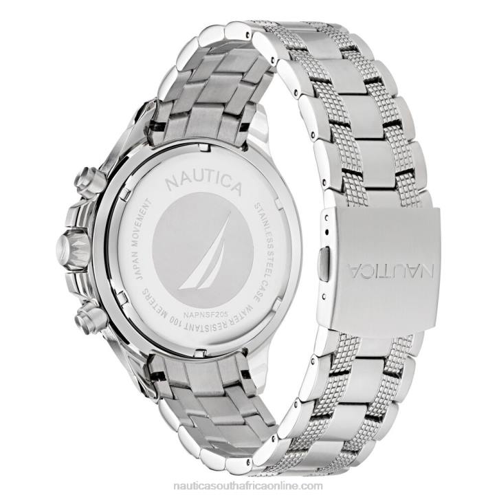 Multi MenNst Stainless Steel And Silicone Watch Box Set Nautica 6LZP269