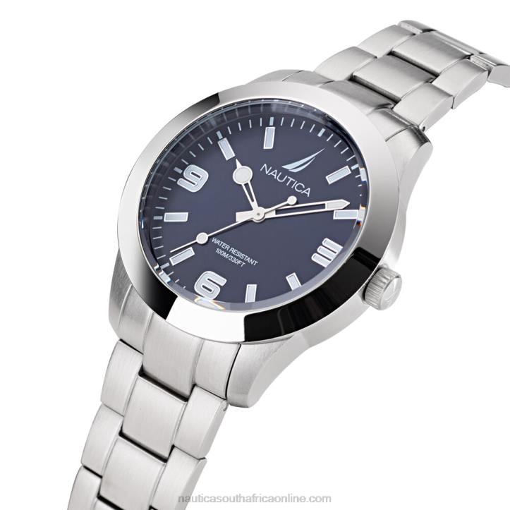 Multi MenPacific Beach Stainless Steel 3-Hand Watch Nautica 6LZP436