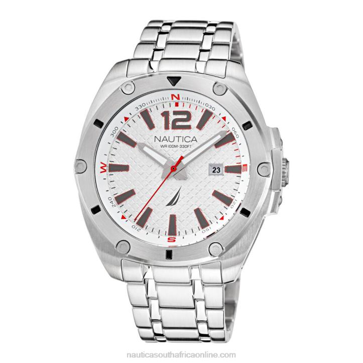 Multi MenStainless Steel 3-Hand Watch Nautica 6LZP354