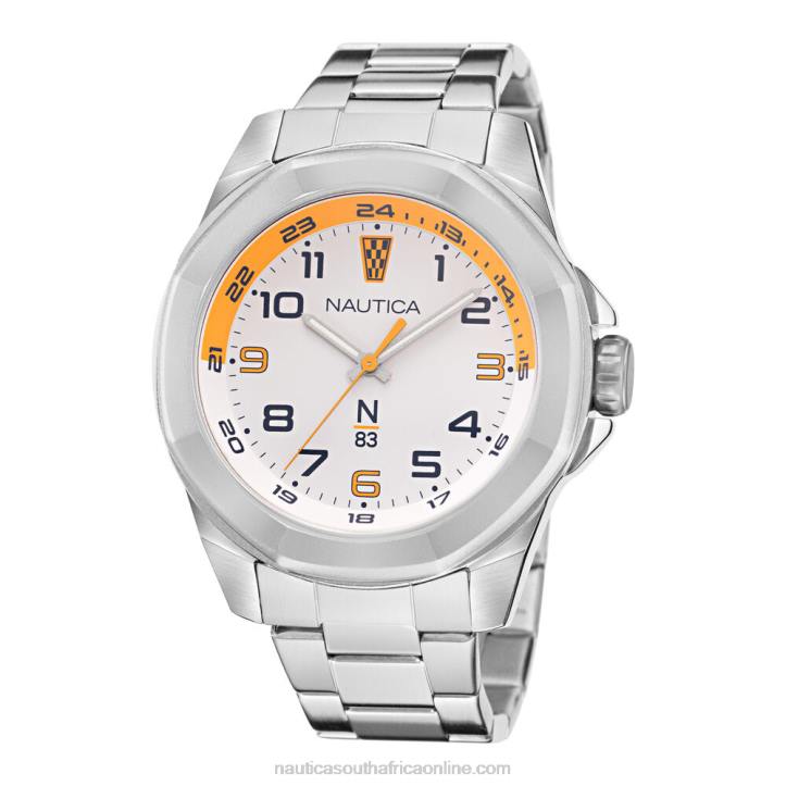 Multi MenStainless Steel And Silicone Watch Box Set Nautica 6LZP305