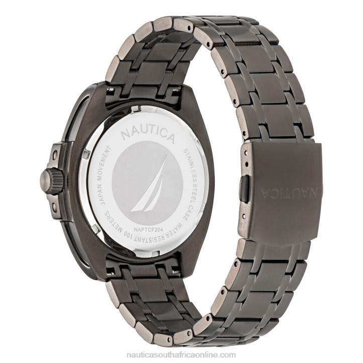 Multi MenTin Can Bay Stainless Steel 3-Hand Watch Nautica 6LZP395