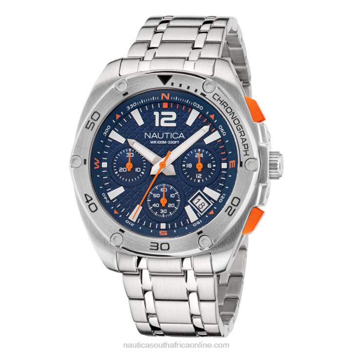 Multi MenTin Can Bay Stainless Steel And Silicone Watch Box Set Nautica 6LZP90