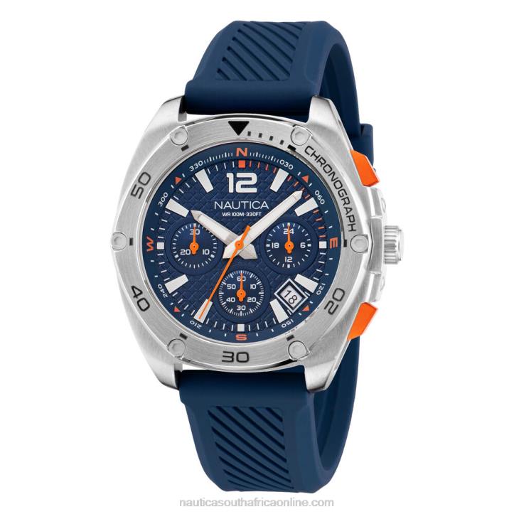 Multi MenTin Can Bay Stainless Steel And Silicone Watch Box Set Nautica 6LZP90