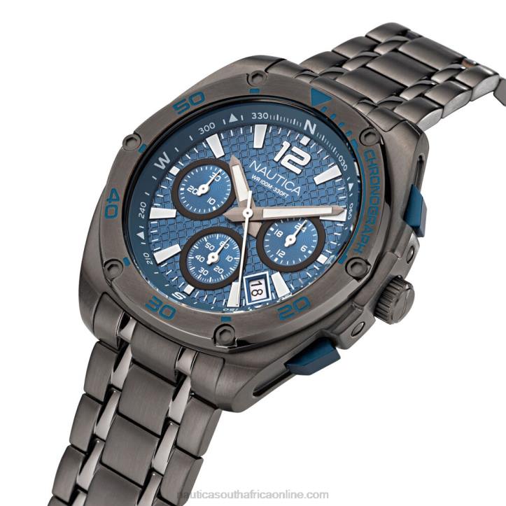 Multi MenTin Can Bay Stainless Steel Chronograph Watch Nautica 6LZP89