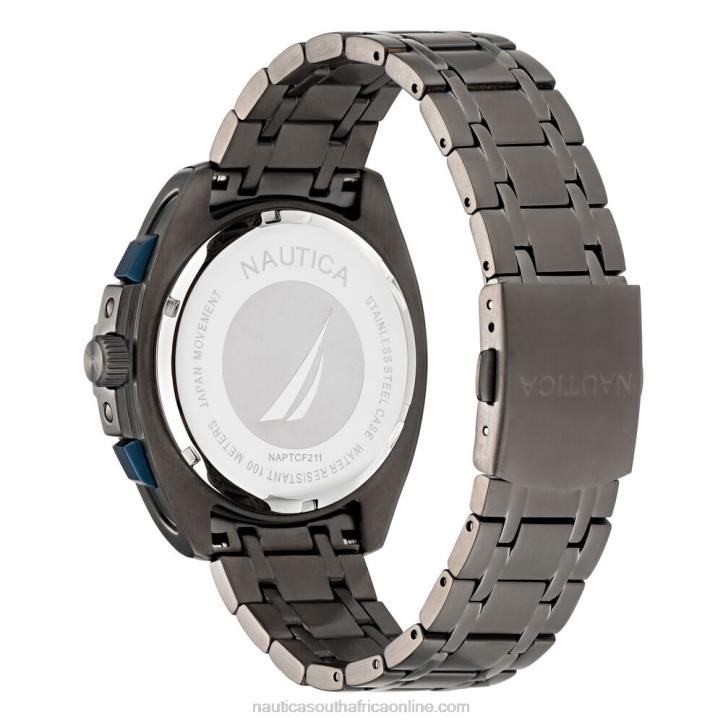 Multi MenTin Can Bay Stainless Steel Chronograph Watch Nautica 6LZP89