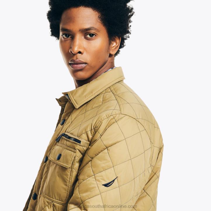 Bimini Green MenBig & Tall Sustainably Crafted Tempasphere Quilted Shirt Jacket Nautica 6LZP561