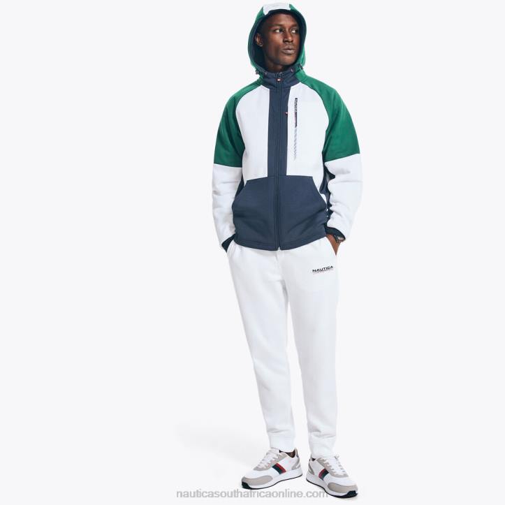 Bright White MenCompetition Sustainably Crafted Full-Zip Jacket Nautica 6LZP516