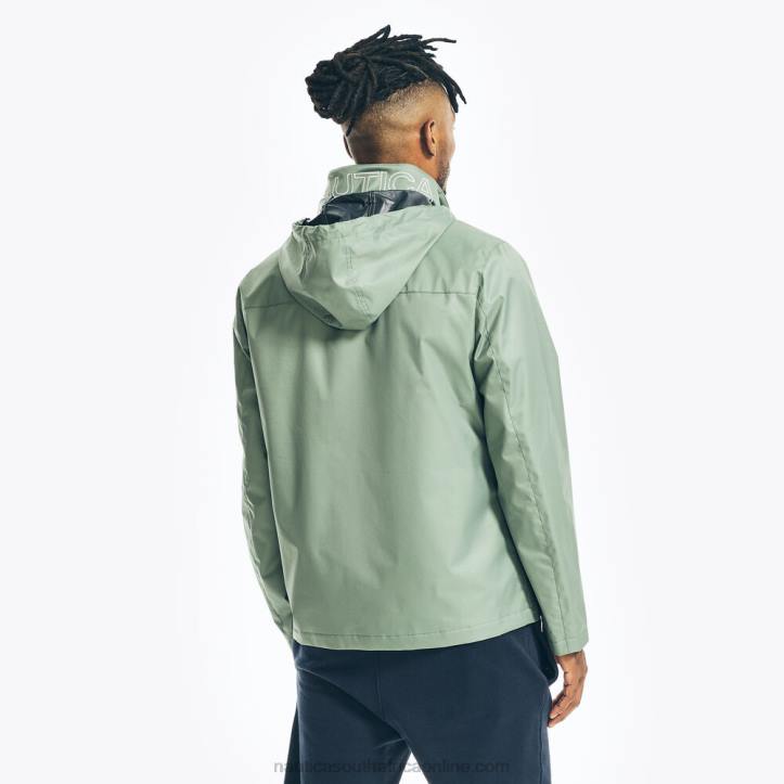 Jade Forest Heather MenLightweight Colorblock Bomber Jacket Nautica 6LZP595