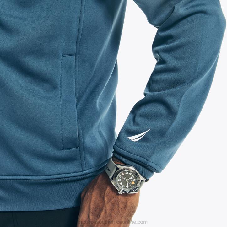 Lapis Blue MenBig & Tall Navtech Sustainably Crafted Full-Zip Track Jacket Nautica 6LZP501