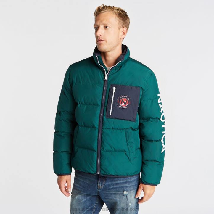Olive MenBig & Tall Puffer Jacket With Tempasphere Nautica 6LZP641
