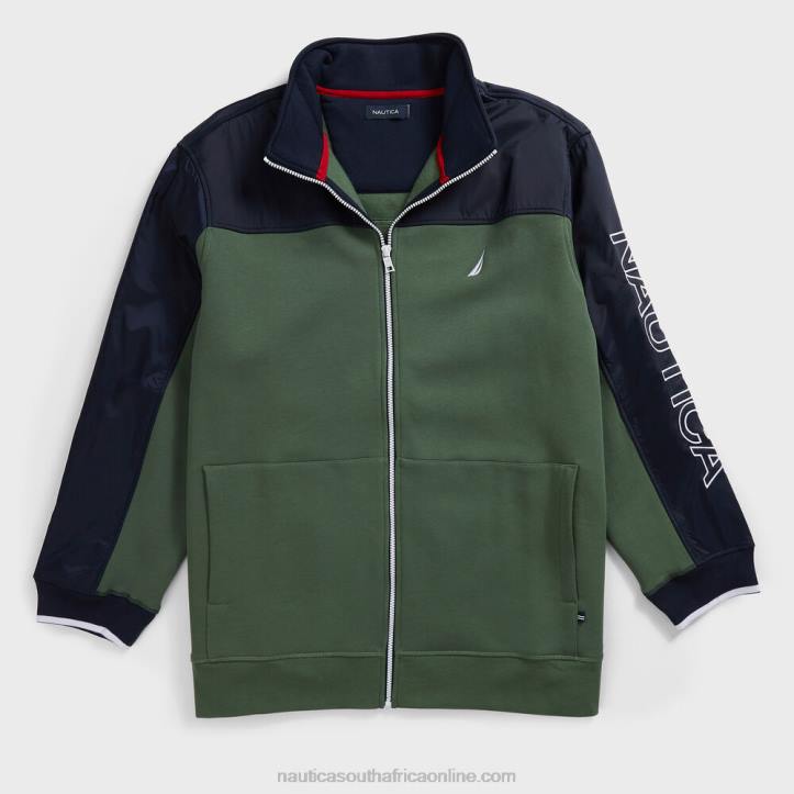Pineforest MenBig & Tall Colorblock Full Zip Track Jacket Nautica 6LZP604