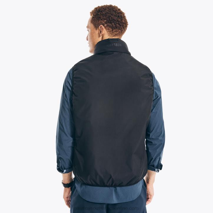 True Black MenNavtech Sustainably Crafted Water-Resistant Vest Nautica 6LZP470