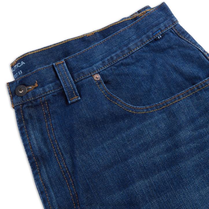 Sinker Blue Denim Wash MenBig & Tall Straight Fit Denim Nautica 6LZP656