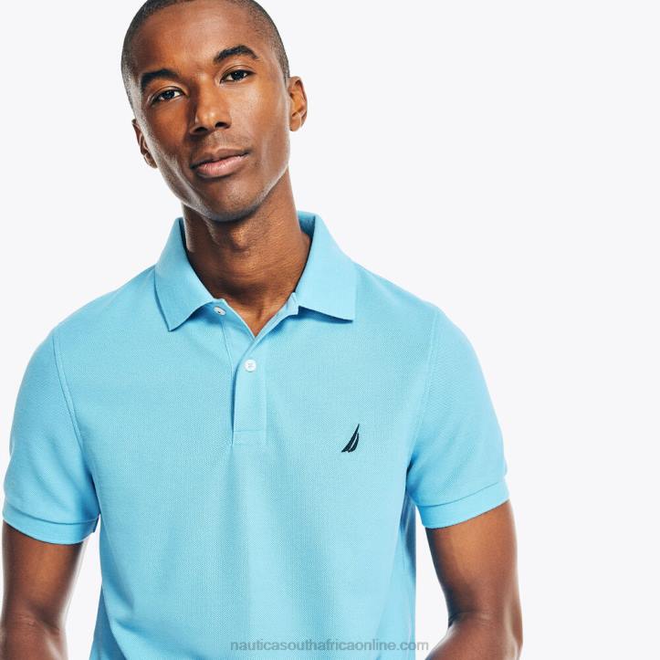 Azure Blue MenSustainably Crafted Slim Fit Deck Polo Nautica 6LZP214