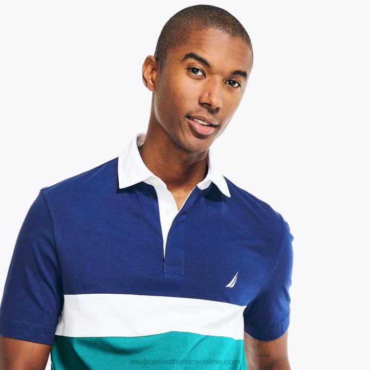 Blue Depths MenBig & Tall Classic Fit Colorblock Polo Nautica 6LZP643