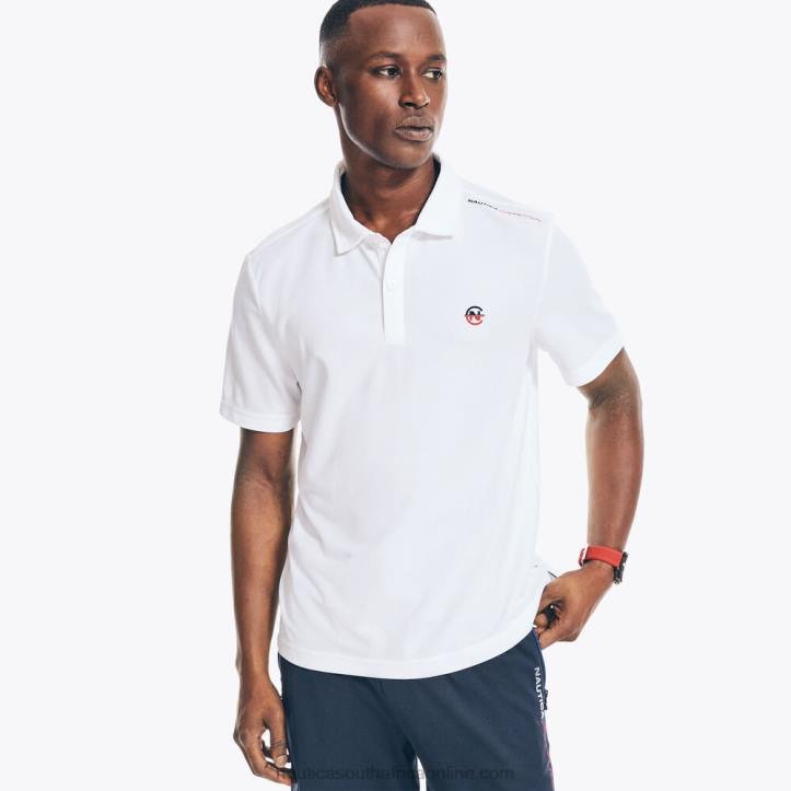Bright White MenCompetition Sustainably Crafted Classic Fit Polo Nautica 6LZP497
