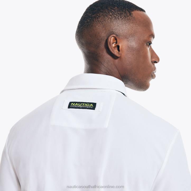 Bright White MenCompetition Sustainably Crafted Classic Fit Polo Nautica 6LZP497