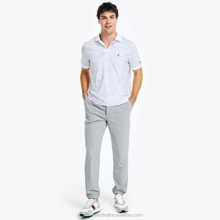 Bright White MenNavtech Sustainably Crafted Classic Fit Printed Polo Nautica 6LZP439