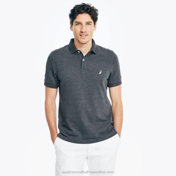 Charcoal Heather MenSlim Fit Deck Polo Nautica 6LZP94