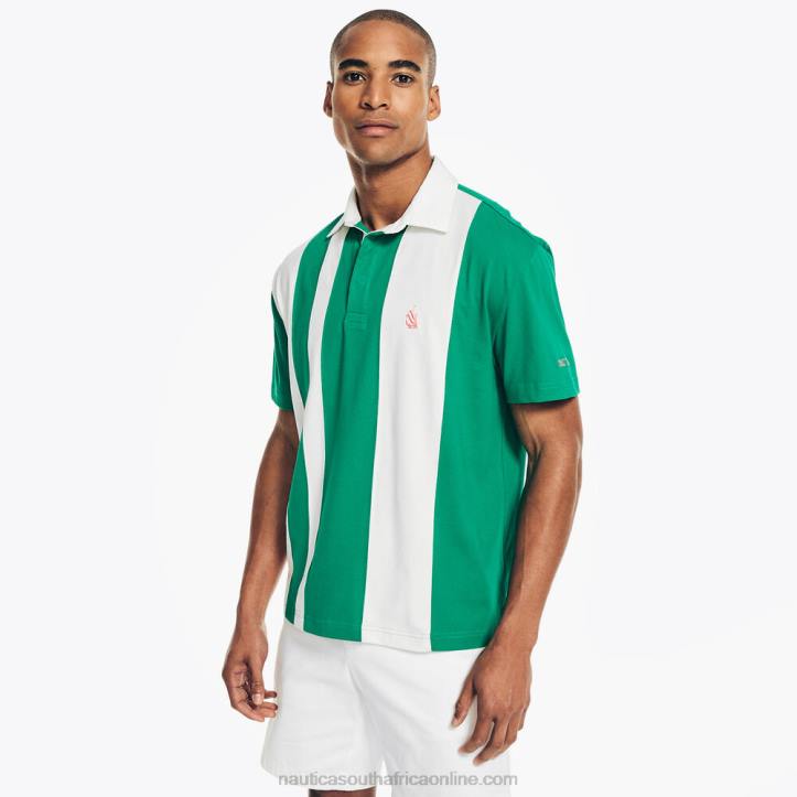 Dark Dill MenClassic Fit Rugby Polo Shirt Nautica 6LZP479