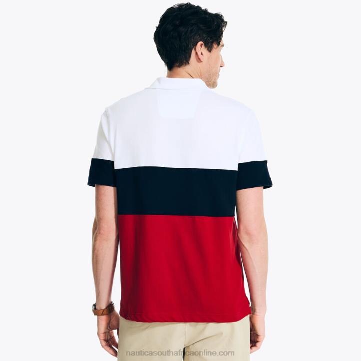 Nautica Red MenClassic Fit Colorblock Polo Nautica 6LZP11