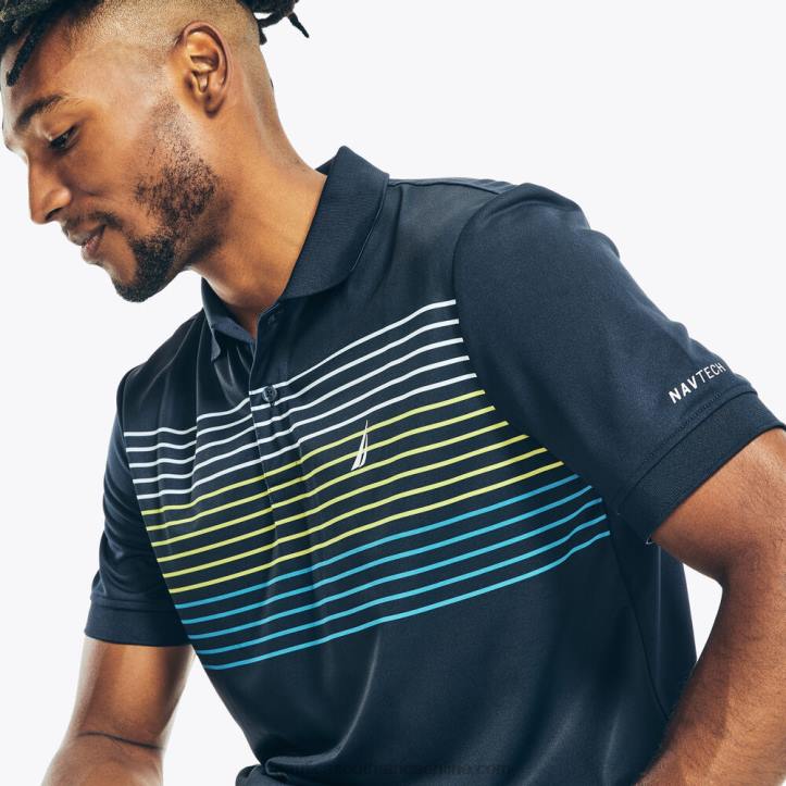 Navy MenBig & Tall Navtech Classic Fit Striped Polo Nautica 6LZP414