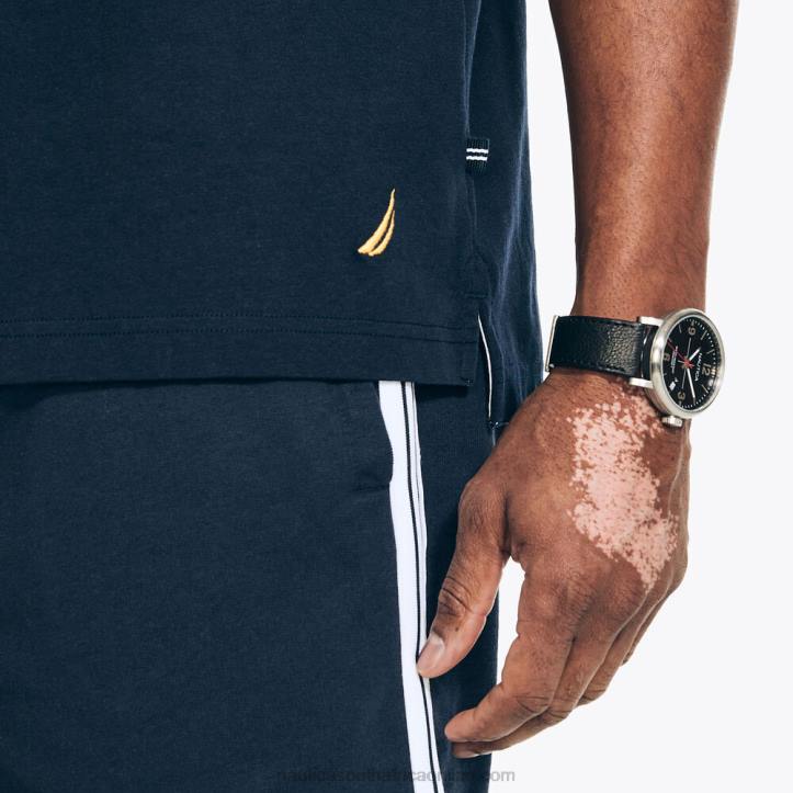 Navy MenBig & Tall Sustainably Crafted Classic Fit Rugby Polo Nautica 6LZP413